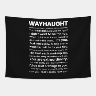 WayHaught Quotes - Wynonna Earp Tapestry