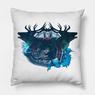 Emerging Faces Pillow