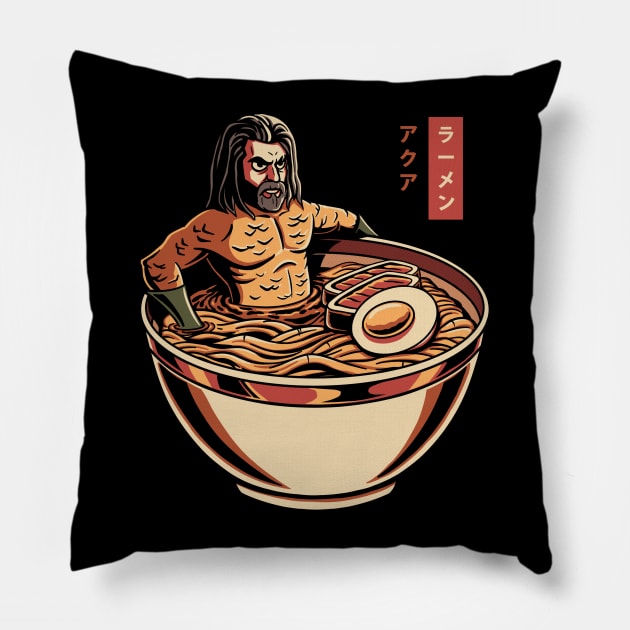 Aqua Ramen Pillow by zemluke