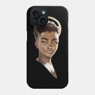 Black woman angel Phone Case