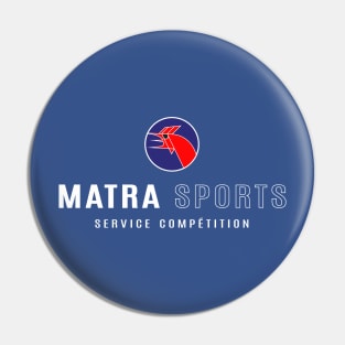 Matra Sports Service Competition logo 1973 - colour print Pin