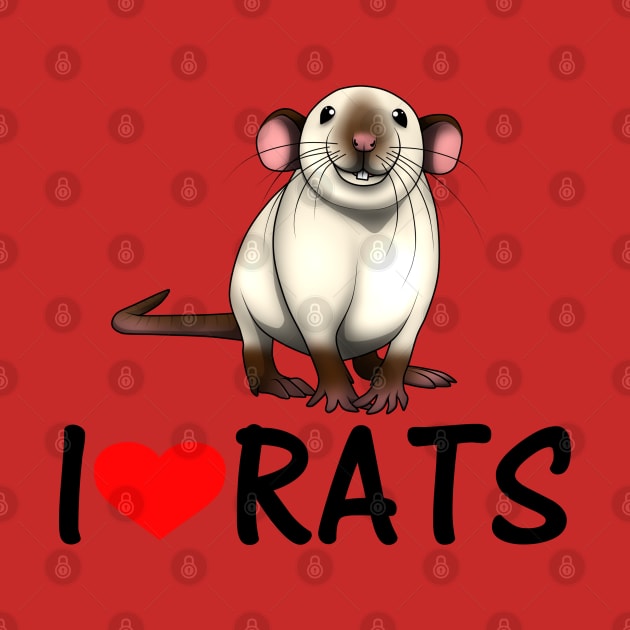 I LOVE RATS - Siamese by YashaSnow