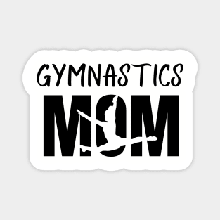 Gymnastics Mom Leap Silhouette Magnet