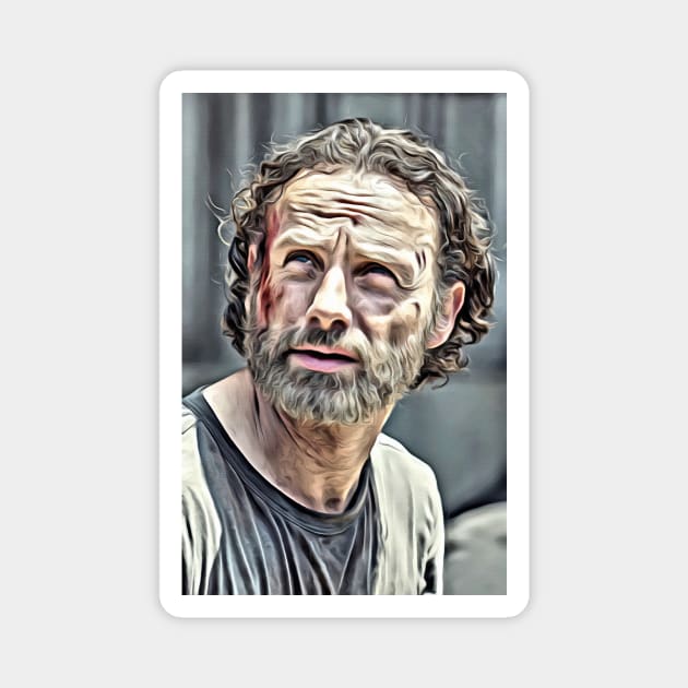 Rick Grimes Beard Magnet by EvoComicsInc