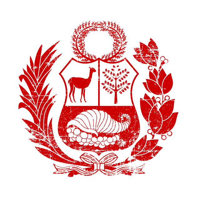 Peru - Coat of arms - Escudo Peruano - Red by verde