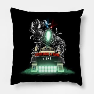 Schlock and Awe Films logo (Black) Pillow