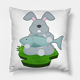 Rabbit Fisher Fish Fishing Pillow