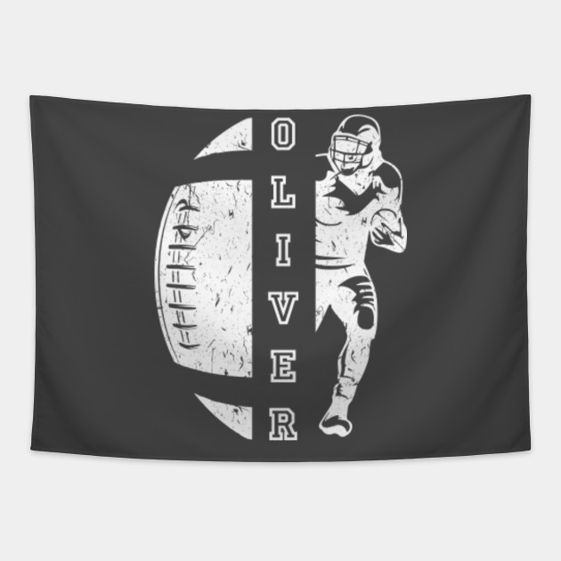 Oliver Name Cheer School Spirit Sayings Football Football
