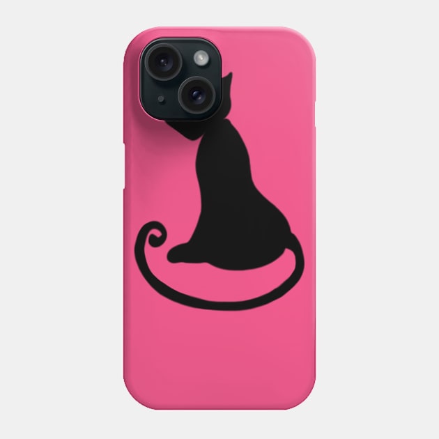 Cat black Phone Case by DariaMT