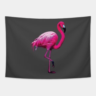 Pink Flamingo on Grey Tapestry