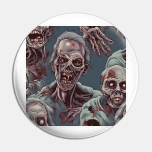 Halloween Monsters 23 - Zombie Pin