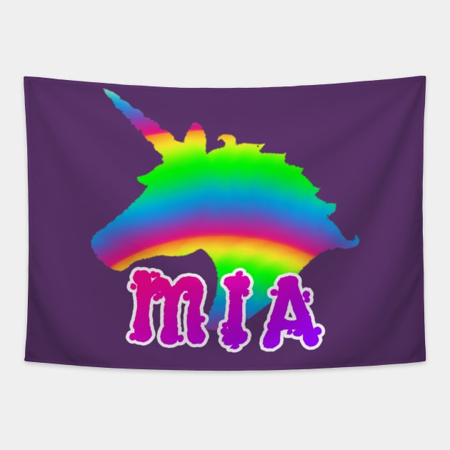 Unicorn Mia Tapestry by MassacreMasks