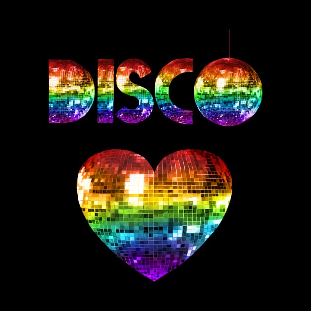 Rainbow Disco Love by Art by Deborah Camp