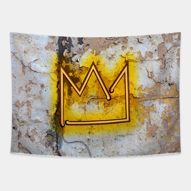 Crown "B" – NEON Tapestry by Art-Frankenberg