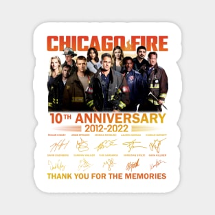 Chicago Fire 10th Anniversary 2012 2022 Thank You For The Memories Signatures Magnet