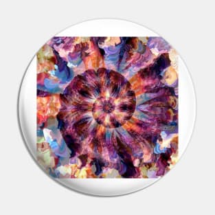 Golden Ratio - Quartz Kaleidoscope - Fibonacci Spiral Pin