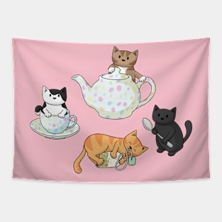 Tea cats Tapestry