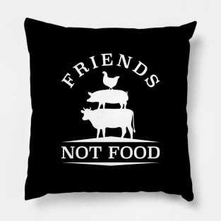 Friends Not Food Pillow