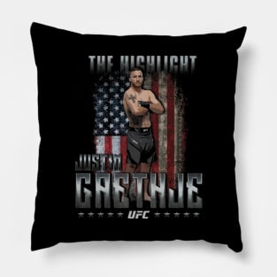 Justin Gaethje The Highlight Flag Pillow