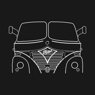 Classic Foden S21 lorry white outline graphic T-Shirt