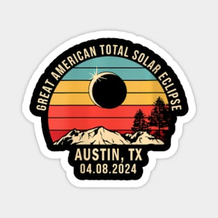 Wos Austin Tx Texas Total Solar Eclipse 2024 Magnet