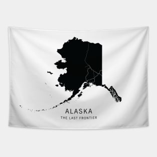 Alaska State Road Map Tapestry