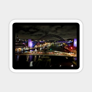 Tranquil Tyne at Night Magnet