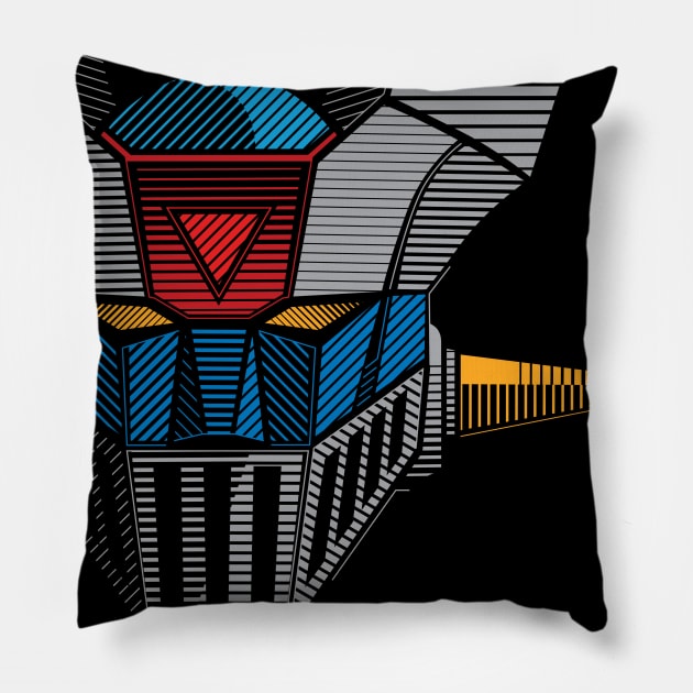 089 Mazinger Z Full Pillow by Yexart