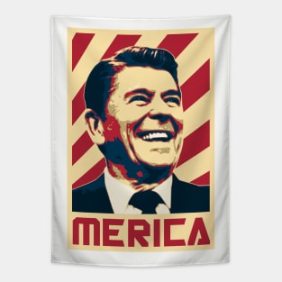 Reagan Merica Retro Propaganda Tapestry