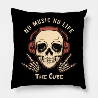 No music no life Thecure Pillow