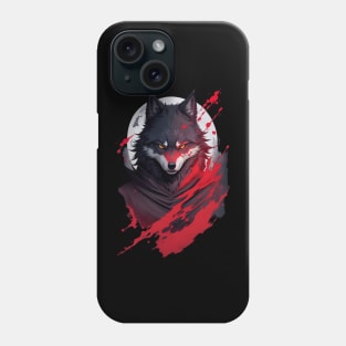 Evil Ninja Wolf - Howl At The Moon Phone Case