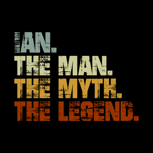 IAN The Man The Myth The Legend by designbym