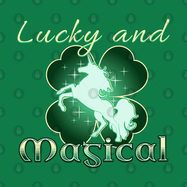 Lucky and Magical Clover Unicorn by mythikcreationz