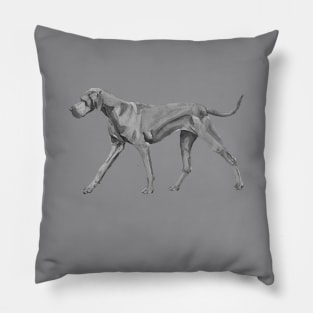 Great Dane Blue Pillow