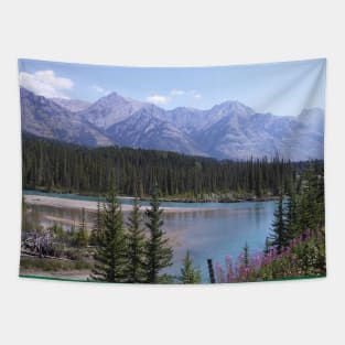 Mountains and River Tapestry
