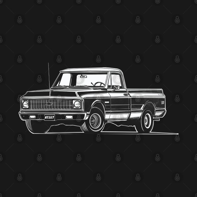 Chevy c 10 72's black edition by Saturasi