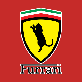 Furrari Fast Car Funny Cat T-Shirt