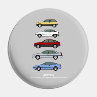 1980's classic vauxhall car collection Pin