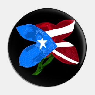 Puerto Rican Orchid Pin