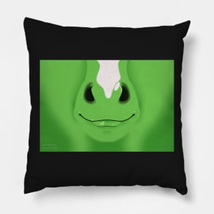 Green Stripe Horse Face Pillow