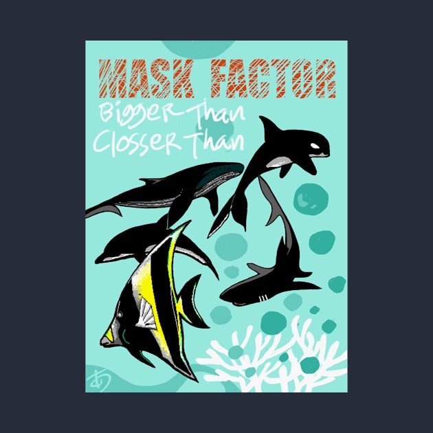 MASK FACTOR (2) ON BLUE by GALACTICA 370