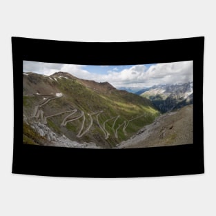 Curves of Stelvio Pass Tapestry