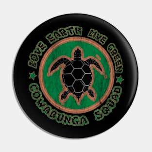 Cowabunga Squad (distressed) Pin