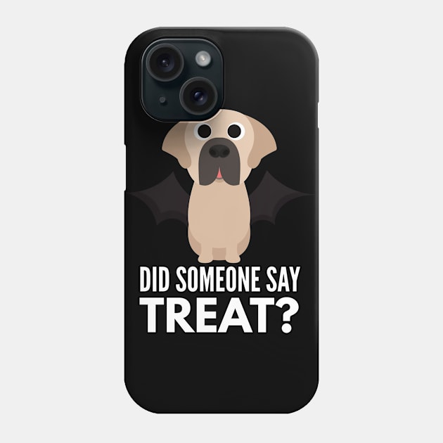 St Bernard Halloween Trick or Treat Phone Case by DoggyStyles