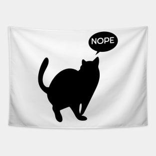 Cat says Nope Tapestry