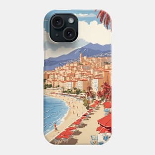 Ajaccio France Vintage Travel Poster Tourism Phone Case