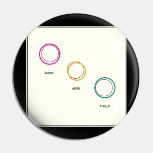 Amors, Atens, and Apollo Album Cover Pin