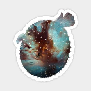 Galaxy Pufferfish Magnet