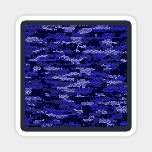 Camo pattern - Blue Magnet