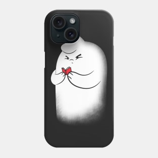 A Big Ghost With A Small Book Phone Case